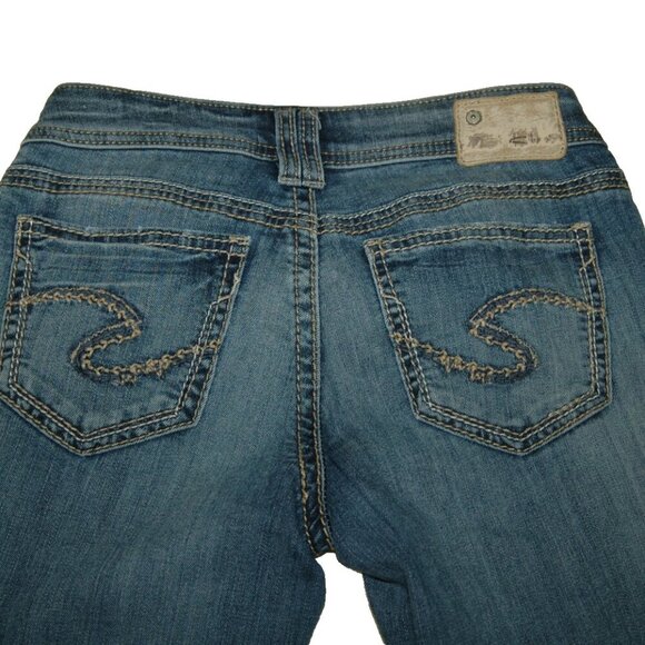 Silver Aiko Jeans 26x30 Bootcut Flare Denim - Picture 1 of 10